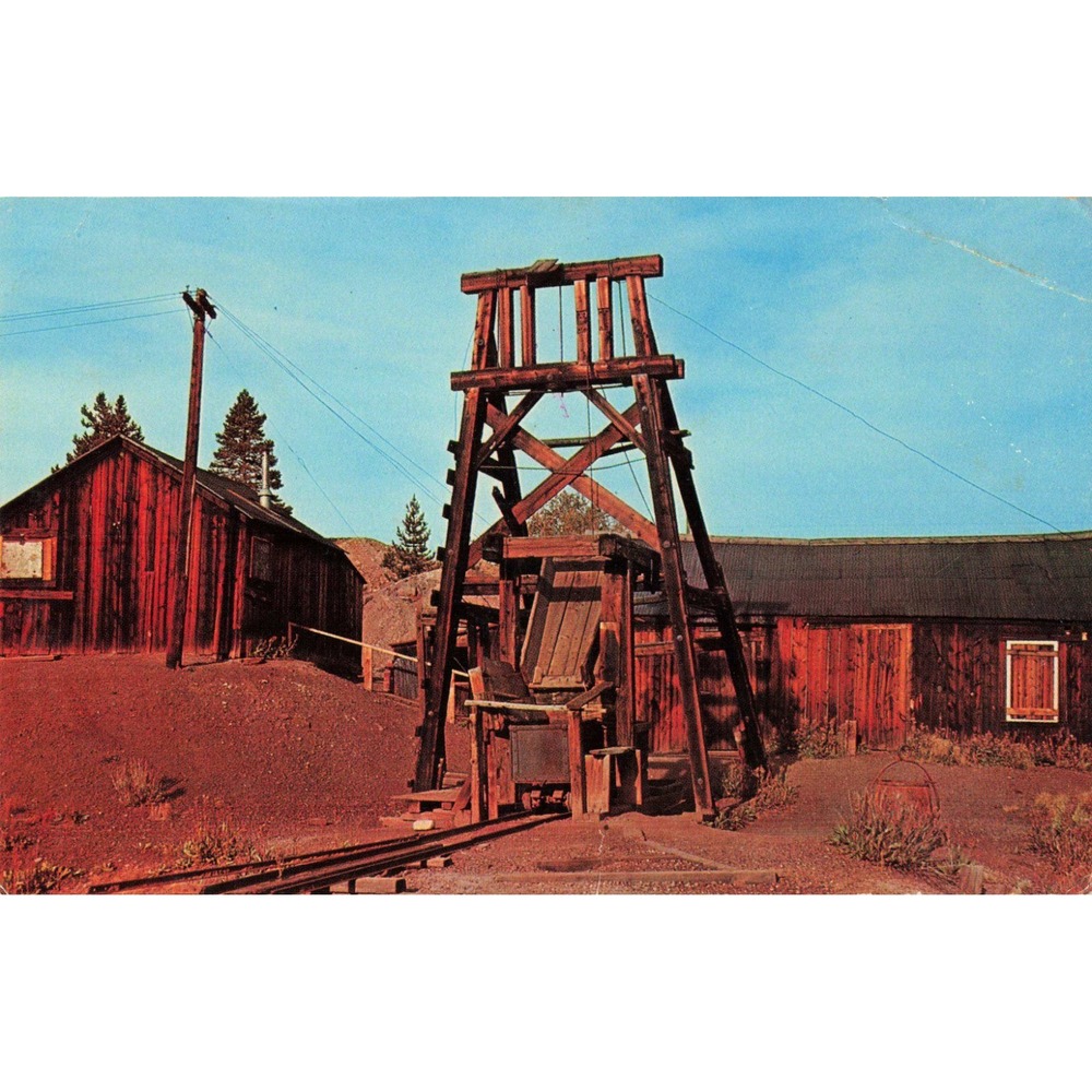 Vintage Matchless Mine Postcard Leadville Colorado HAW Tabor Baby Doe VG